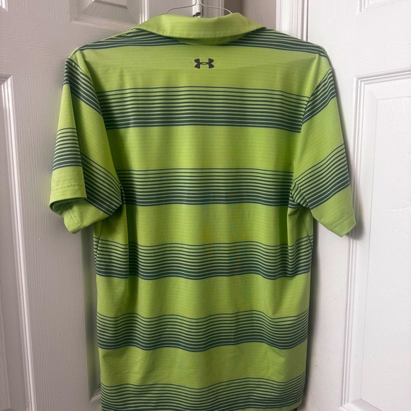 Under Armour Men’s Golf Shirt| Green and Gray| SZ Med - Picture 3 of 5